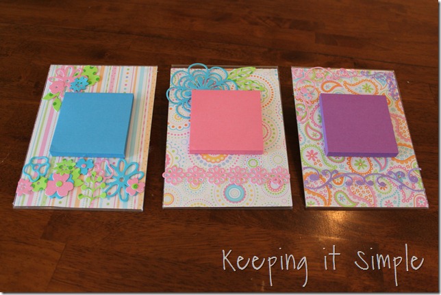 Post-it note holders - Keeping it Simple