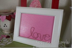 Easy Valentine’s Day Decor: Bakers Twine Words