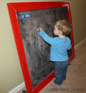 DIY oversized chalkboard tutoial