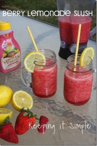 Warm Weather Drink Recipe- Amazing Berry Lemonade Slush #PourMoreFun