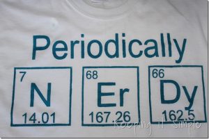Funny Men’s Shirt- DIY Nerdy Chemistry Shirt