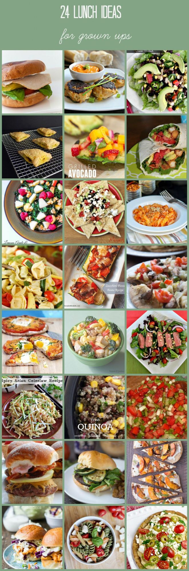 24 Lunch Ideas for GROWN UPS! {MMM 290 Block Party} • Keeping it Simple