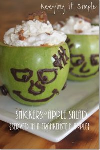 SNICKERS(R) Apple Salad Recipe and Halloween Candy Wrappers with Printable Jokes