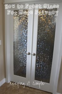 How to Frost Glass with Vinyl For More Privacy