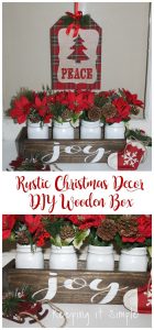 Rustic Christmas Decor- DIY Wooden Box