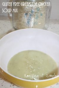 Gluten Free Cream of Chicken Soup Mix Recipe
