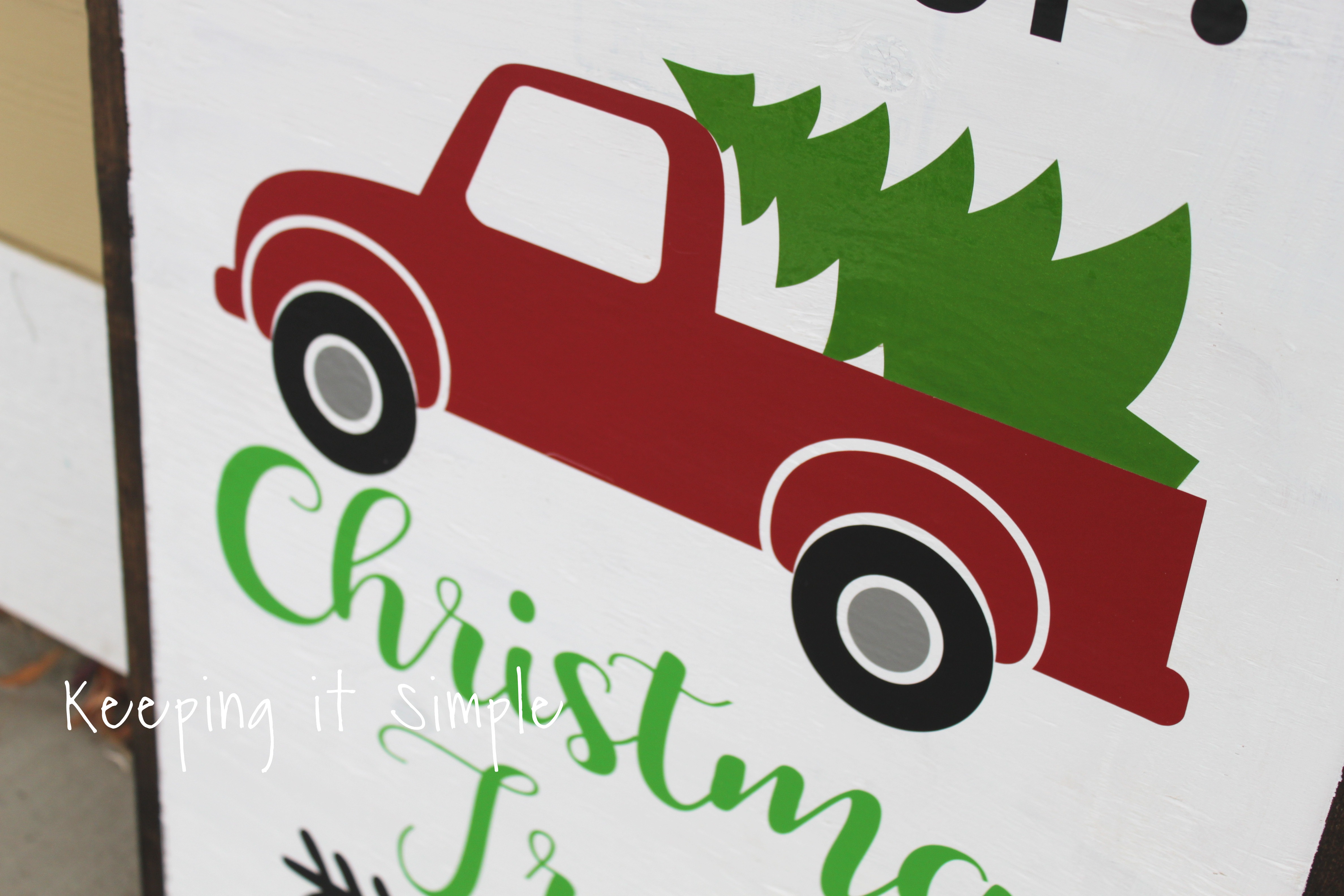 ChristmasTreeSign (6)2 • Keeping it Simple