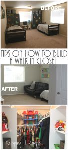 Tips on How to Build a Closet to Make a Room a Bedroom