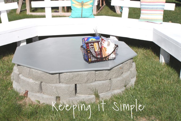 Backyard Ideas DIY Fire Pit Cover Keeping it Simple