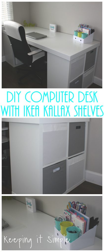 Ikea Diy Computer Desk With, Desk With Side Shelves Ikea