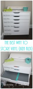 The Best Way to Store Vinyl {IKEA ALEX Storage Unit}