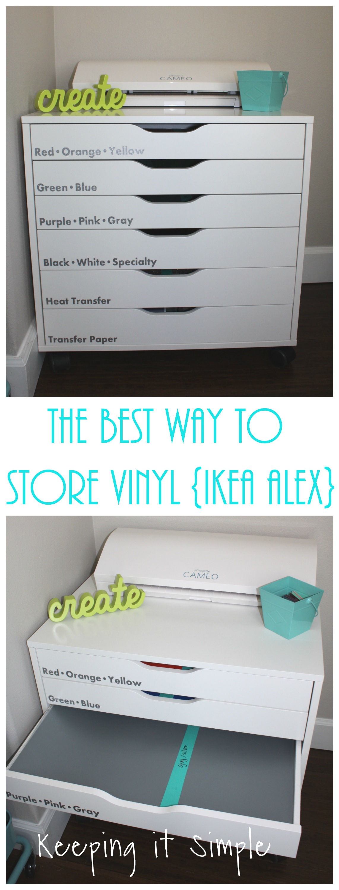 The Best Way to Store Vinyl {IKEA ALEX Storage Unit} - Keeping it