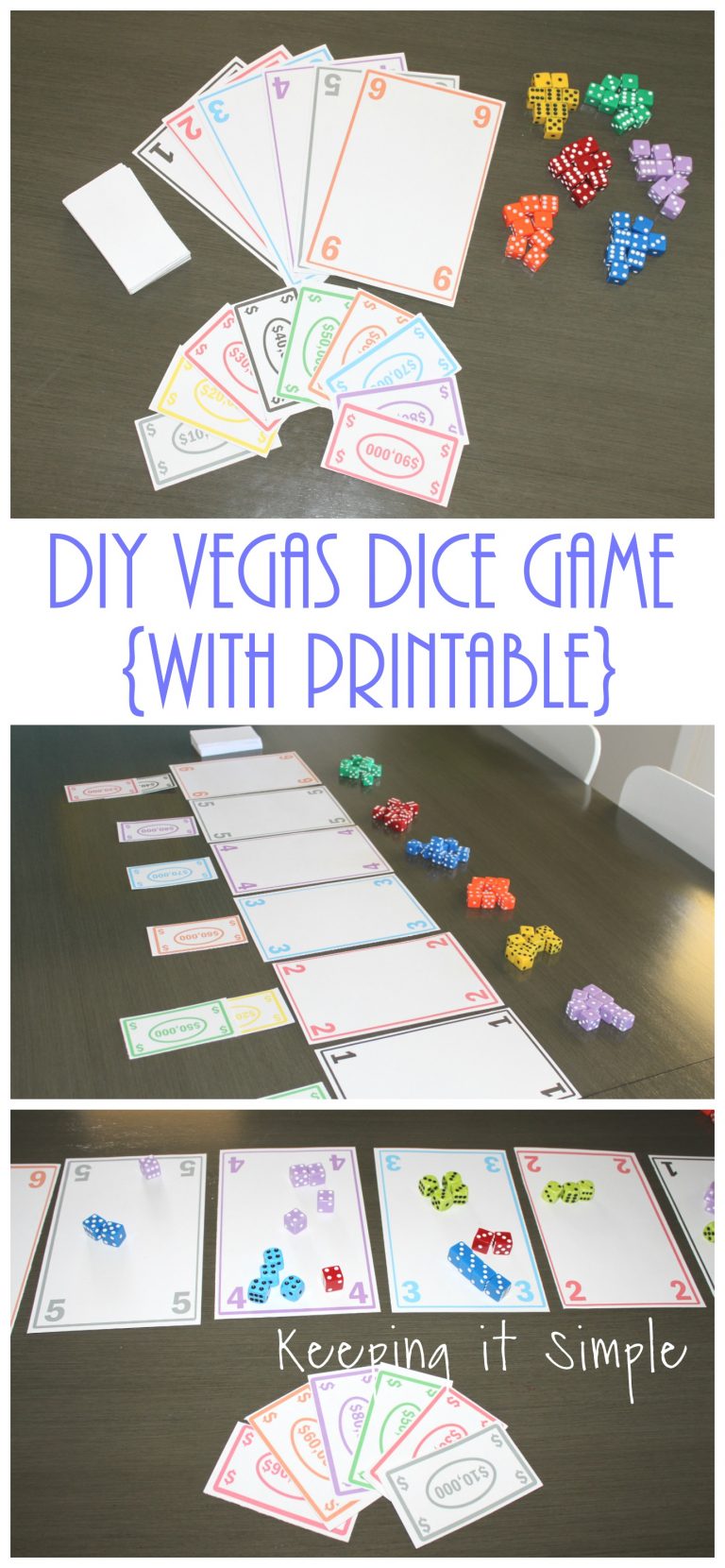 DIYEasyDicegameVegasDiceGame • Keeping it Simple