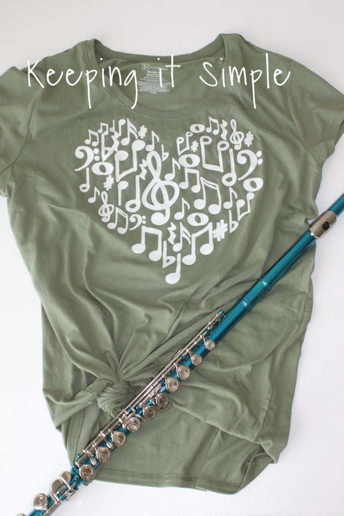 Easy Diy Music Notes Shirt With Svg