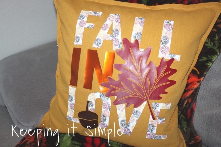 Fall Pillow Ideas with SVG Cut Files - Keeping it Simple