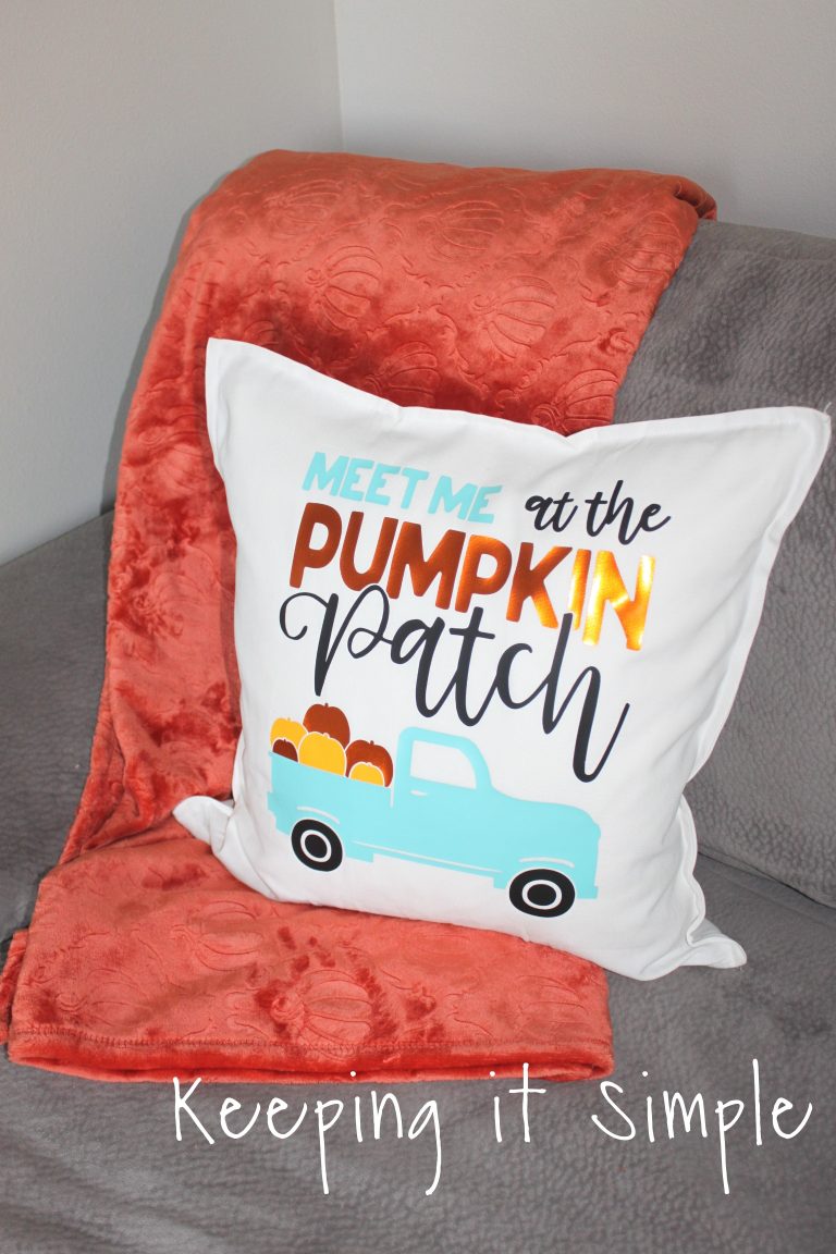 Fall Pillow Ideas with SVG Cut Files Keeping it Simple