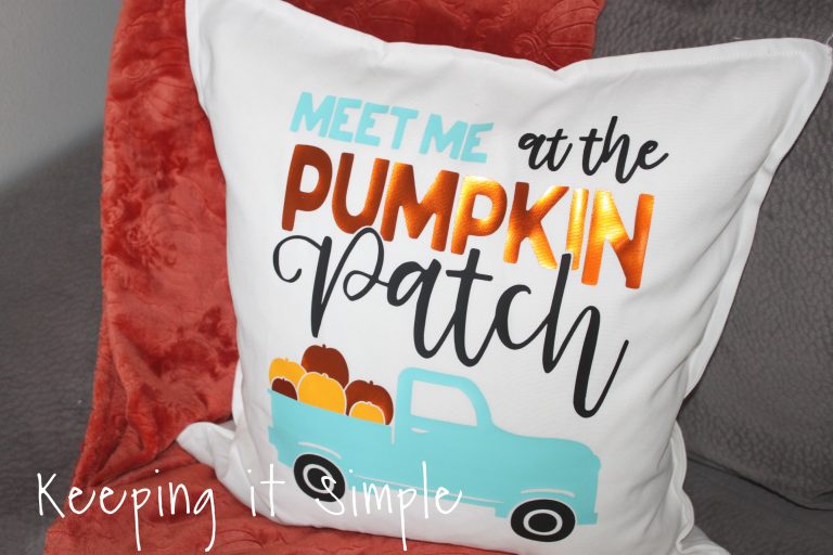 Fall Pillow Ideas with SVG Cut Files - Keeping it Simple