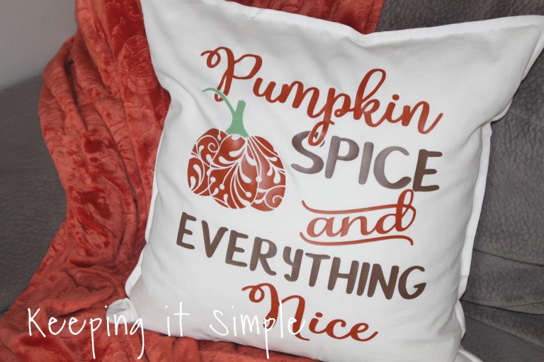 Fall Pillow Ideas with SVG Cut Files - Keeping it Simple