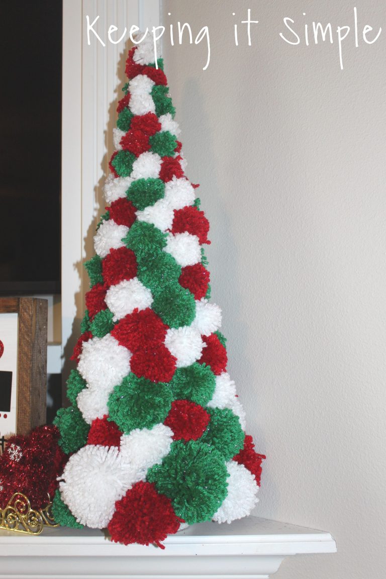 Pom Pom Christmas Tree How to Make Mini Pom Poms with a Fork Keeping
