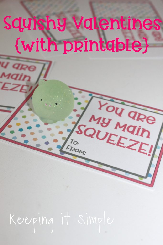No Candy Valentines Squishy Valentines With Printable Keeping It Simple
