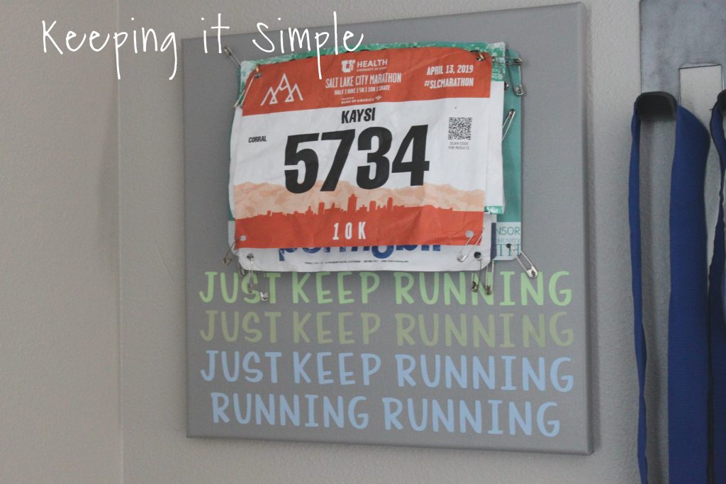 Running Medal Holder with Display Shelf • Keeping it Simple