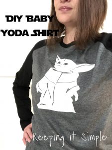 DIY Baby Yoda Shirt