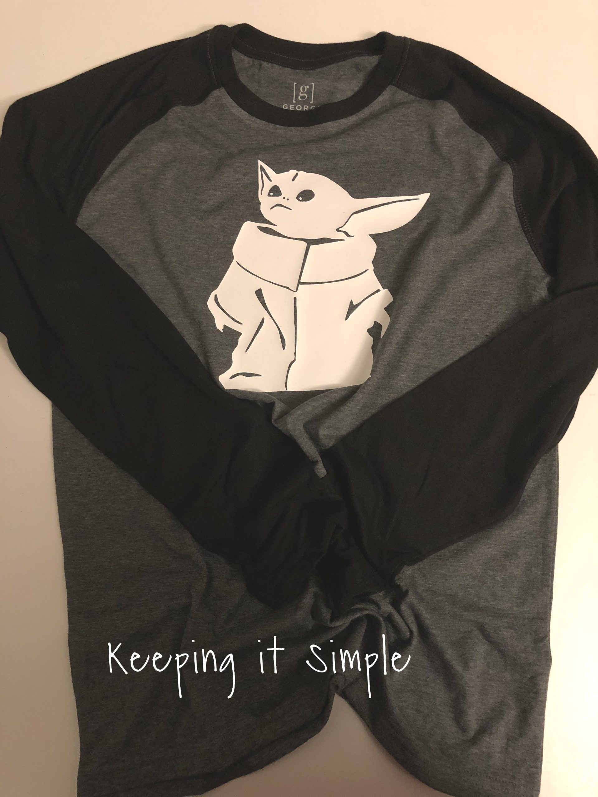 DIY Baby Yoda Shirt Keeping it Simple