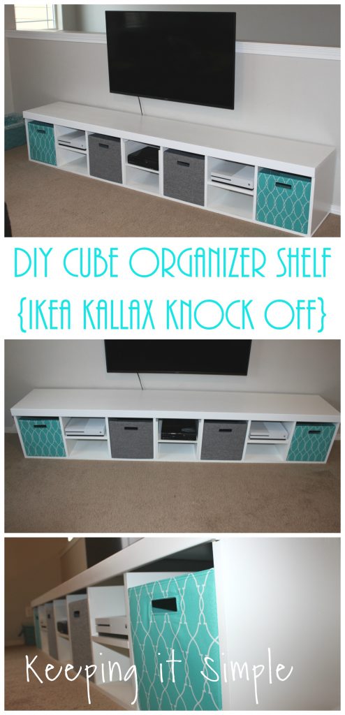 Diy Cube Organizer Shelf Ikea Kallax, Ikea 3 Cube Storage Bench