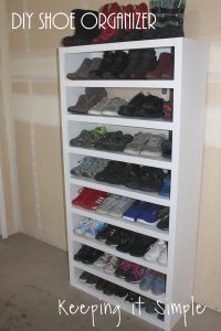 Shoe Storage Solutions- DIY Shoe Shelf Organizer