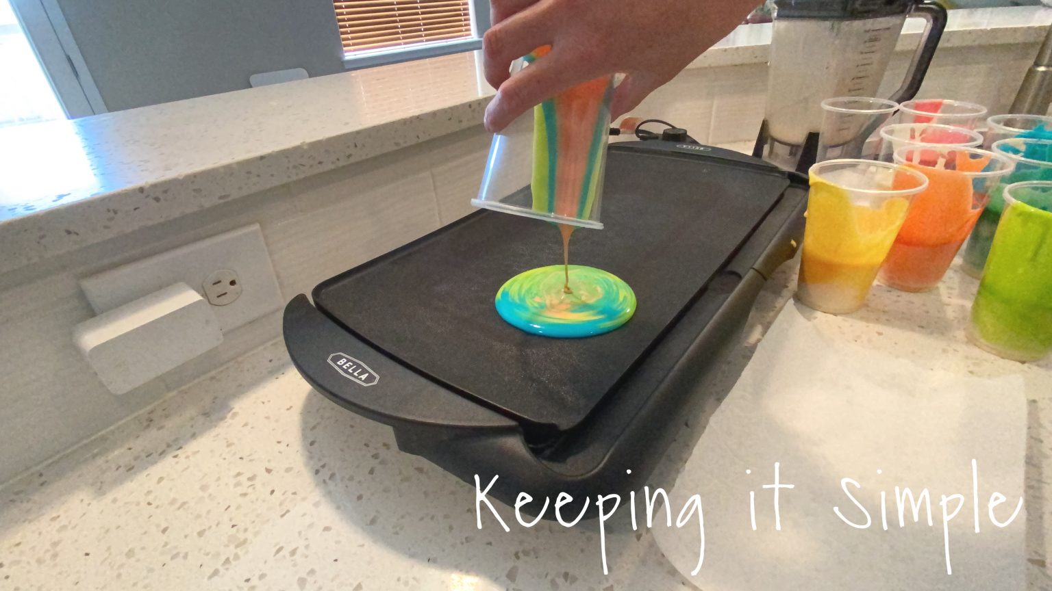 Tie Dye Pancakes {Best Pancake Recipe Ever} Keeping it Simple