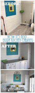 Dining Room Cabinets- How to Add Extra Kitchen Cabinets