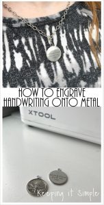 How to Engrave Handwriting onto Metal with a xTool
