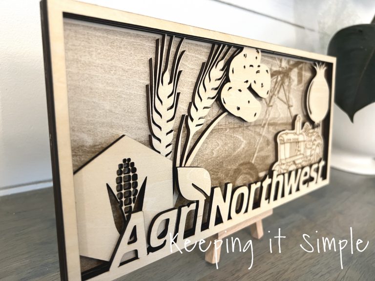Layered Ranch Sign Layered Wood Farm Sign- How to Engrave and Cut Wood at the Same Time ...