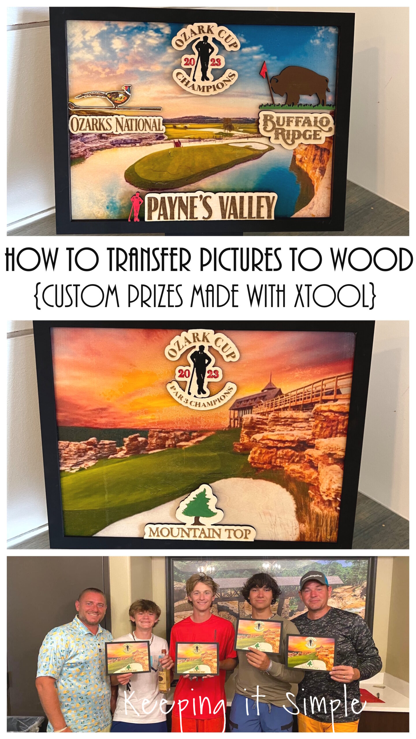 How to Transfer Pictures to Wood- Custom Prizes Made with xTool S1